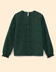 Blouse vert nuit brod&eacute;e I.Code-6