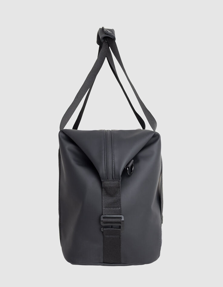 Wochenendtasche schwarz nylon wax effect Herren-3