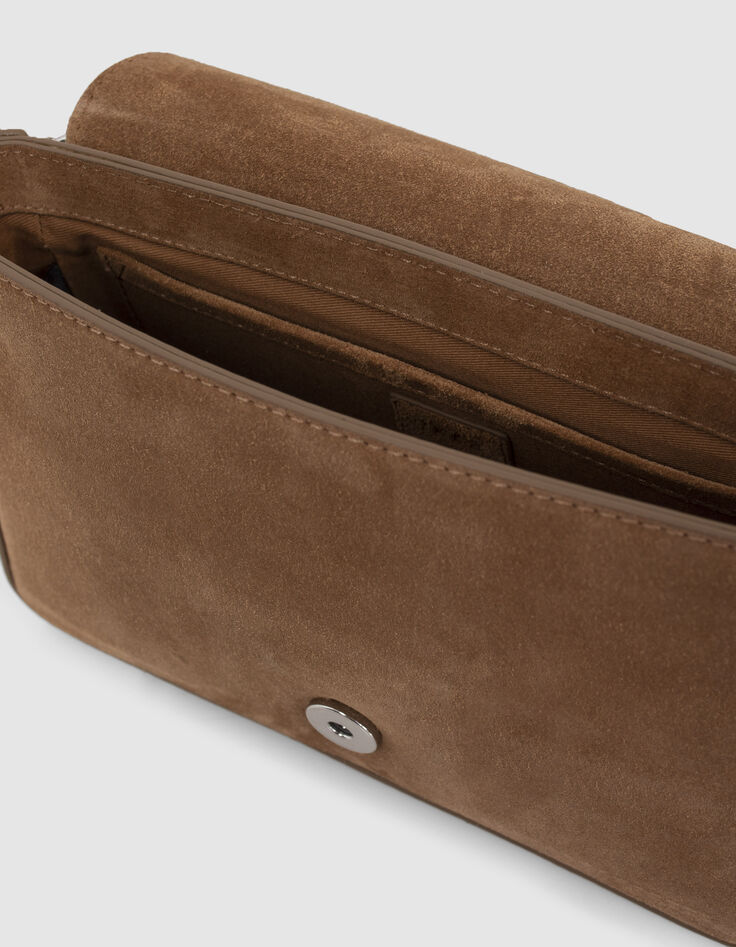 Die Tasche Die 111 Staten Island camel Leder Samt Damen-6