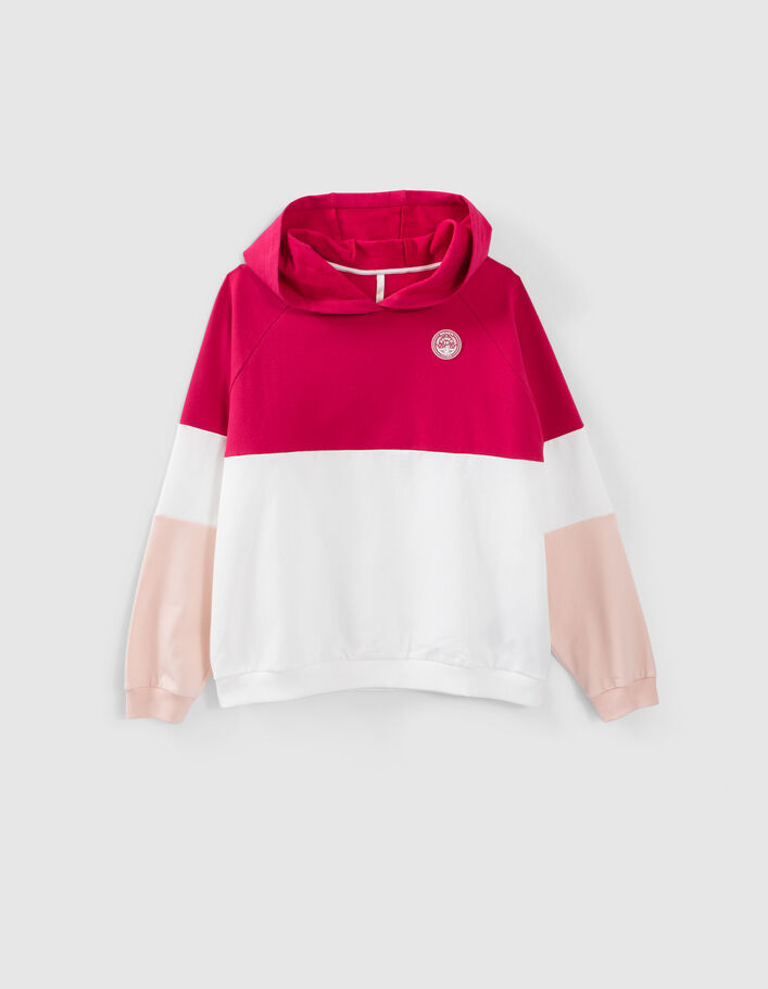 Sweater in magenta, fresh pink en wit I.Code  - I.CODE