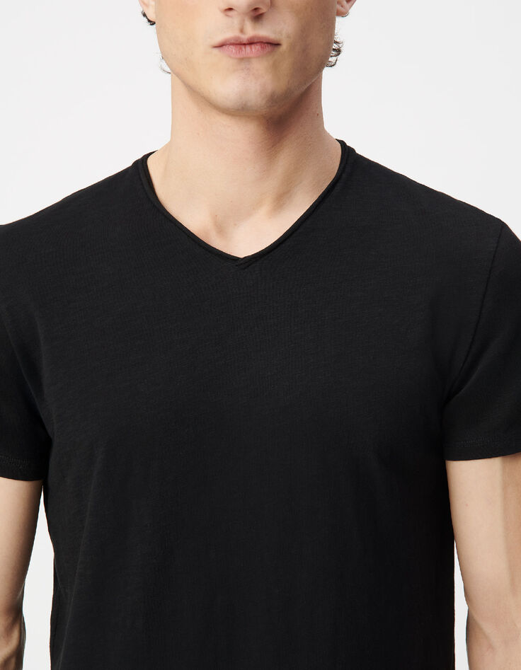 Schwarzes Herren-T-Shirt L&rsquo;Essentiel-4