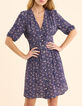 I.Code navy dress with rock floral print-1