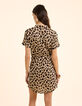Robe beige imprimé léo floral I.Code-5