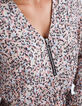 I.Code sweet pink tachist print dress-3