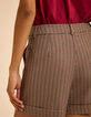 Short beige motif pied-de-puce I.Code-7