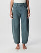 Damen 7/8 Gabrielle blau Barrel Jeans-3