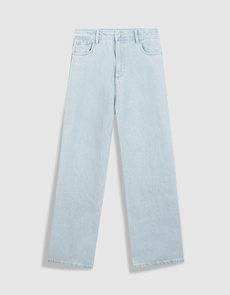 Blaue Jeans mit weitem Bein von Chisa f&uuml;r Frauen-6