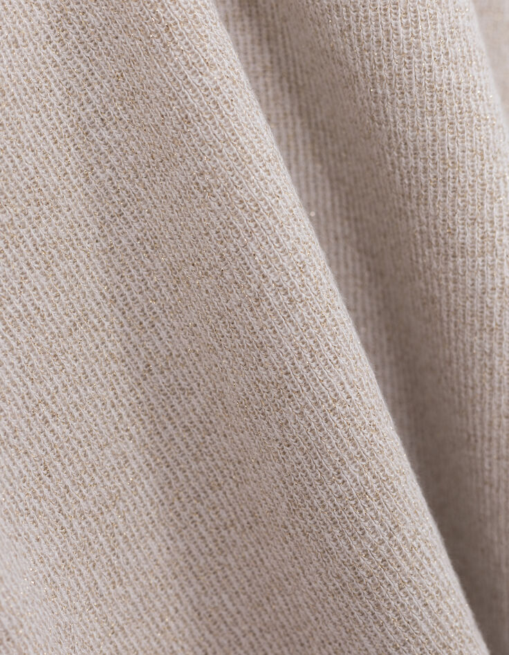 Pull doré sans manches tricot lurex I.Code-7