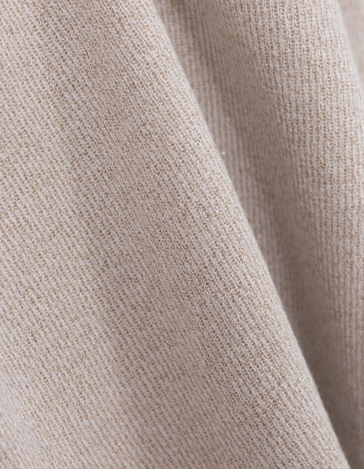 Pull doré sans manches tricot lurex I.Code-7 Pull doré sans manches tricot lurex I.Code-7