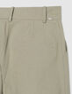 Khakifarbene Damen Ballonhose mit Abn&auml;hern-8