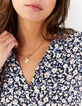 Kobalt top print minibloemetjes I.Code-2