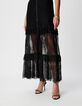 Schwarzes Maxikleid aus Spitze f&uuml;r Damen-3