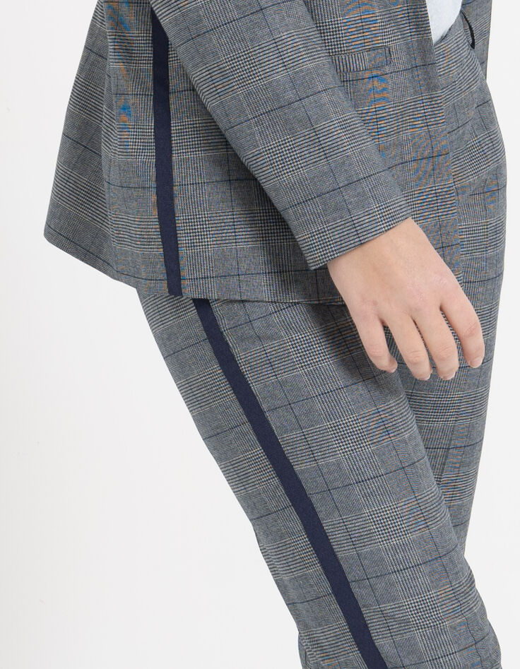 Pantalón de traje azul marino Príncipe de Gales I.Code-2