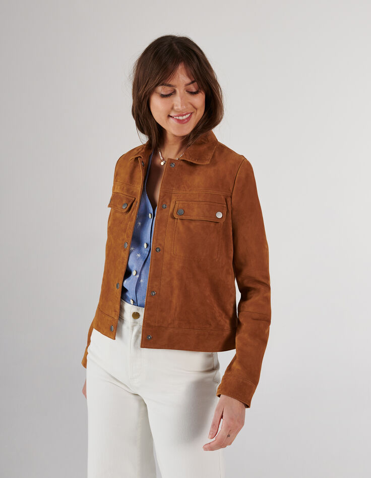 I.Code fawn suede jacket-2 I.Code fawn suede jacket-2