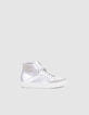 I.Code silver and white high-top trainers-3