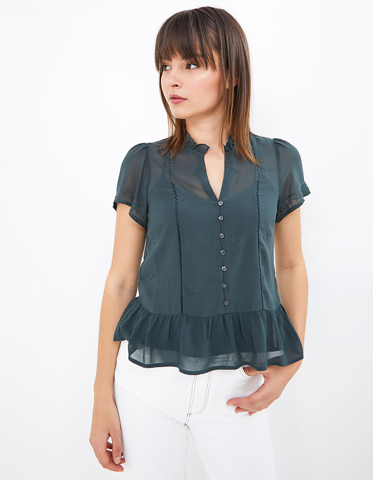 Graniet top 2 in 1 met top met bandjes I.Code -2