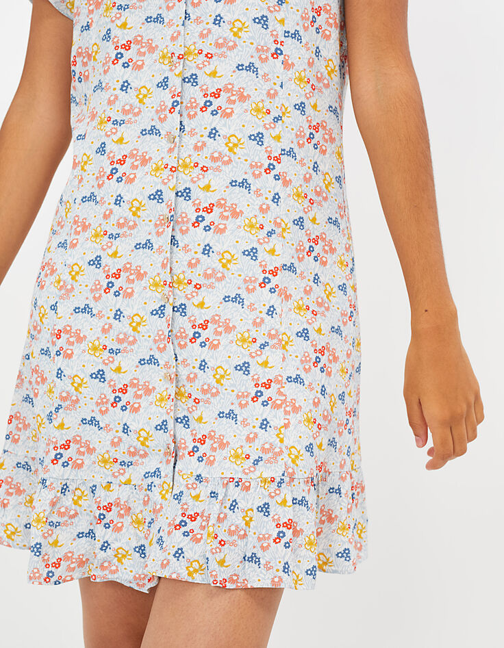 Vestido azul cielo estampado margaritas I.Code-2