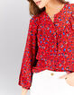 Blouse cherry esprit lingerie imprimé fleurs d'été I.Code-4