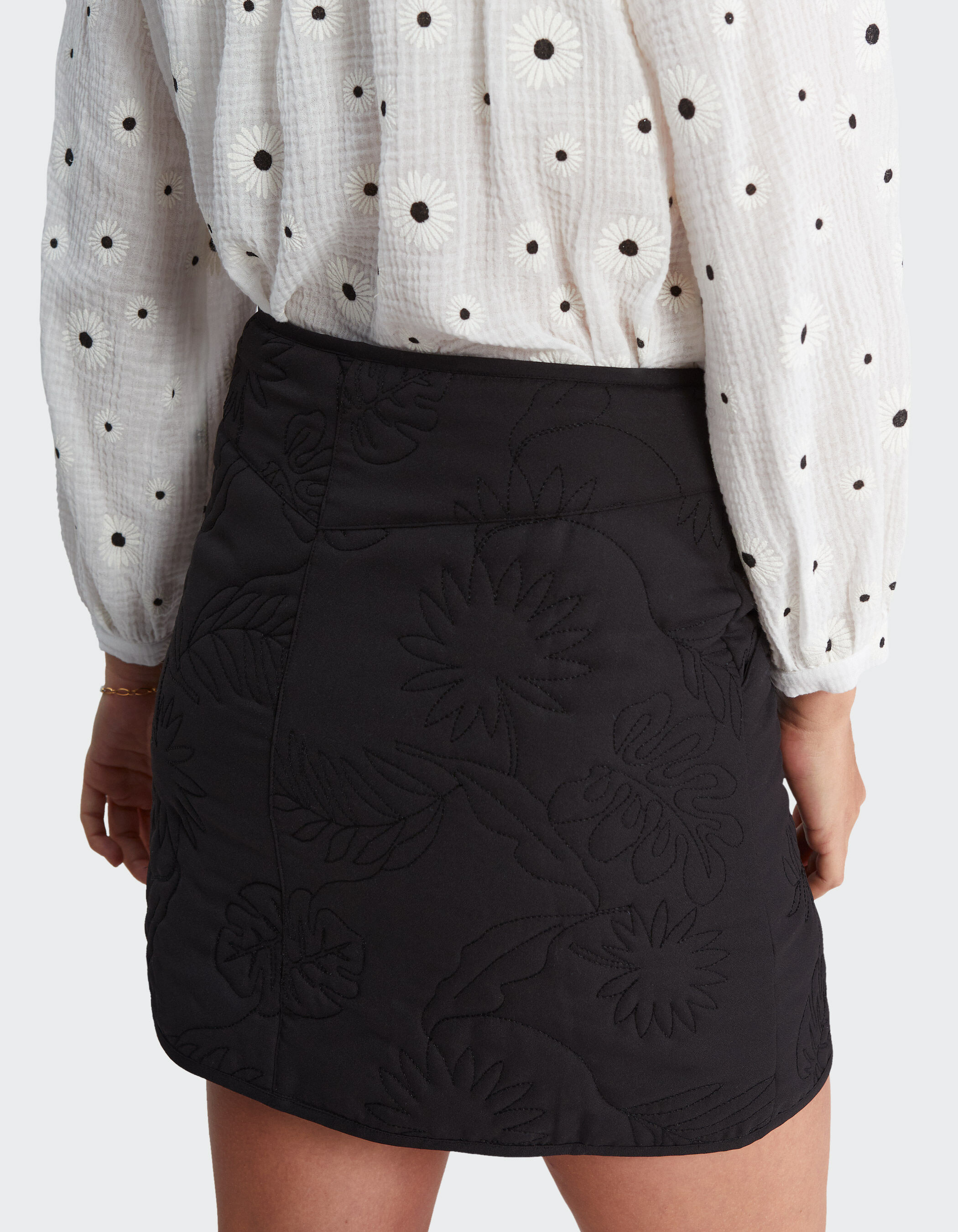 Short quilted skirt online