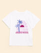 Tee-shirt manches courtes blanc coucher de soleil I.Code-6