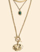 Collar de 3 vueltas con hoja de ginko I.Code-2