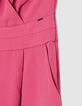 Damen Jumpsuit mit pinker Halfterhose-8