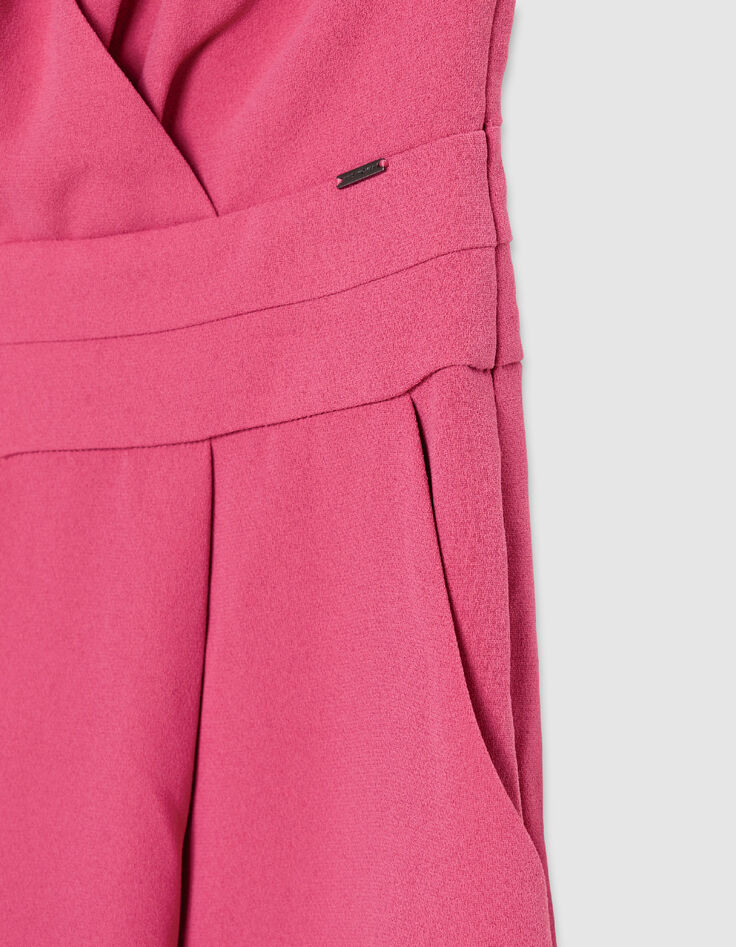 Damen Jumpsuit mit pinker Halfterhose-8