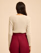 Gold lurex rib knit sweater I.Code-4