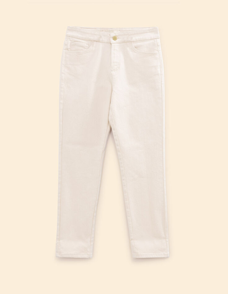 I.Code ecru straight jeans-6