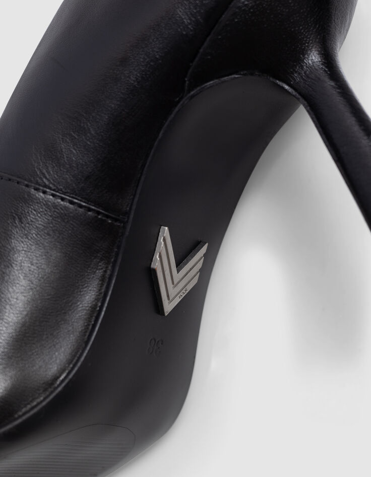 Damen Pumps aus schwarzem Lackleder-6