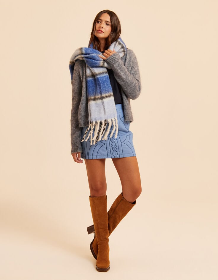 Cardigan gris tricot CHARLOTTE I.Code-7