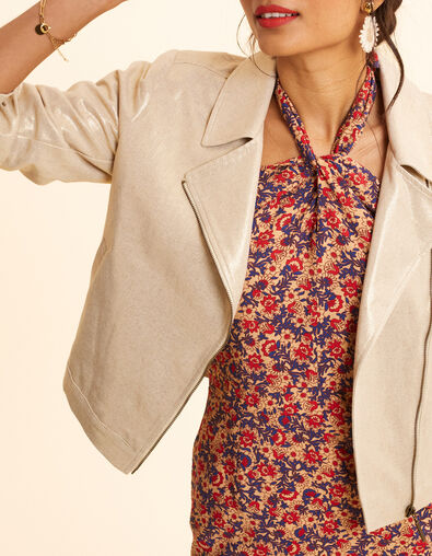 Veste dor&eacute;e esprit motard I.Code