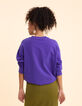 Purple sweatshirt with I.Code message-5