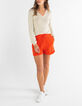 Pull écru tricot fin pailleté doré I.Code-2