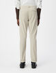 Kittfarbene SLIM-Herrenchinohose-2
