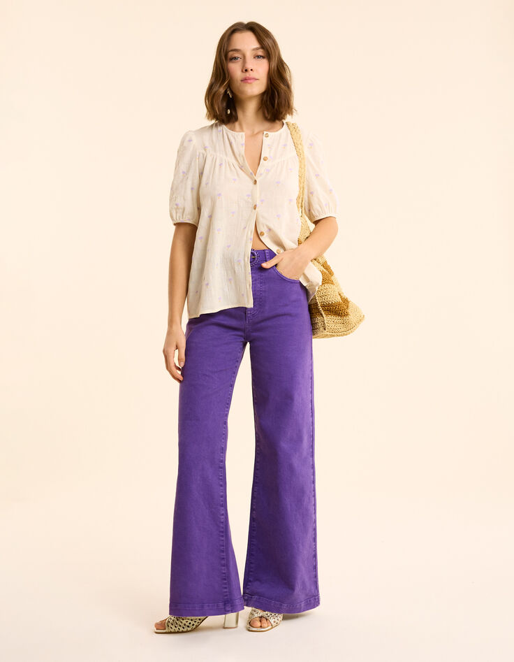Jean large violet I.Code-2