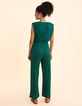 Combinaison-pantalon verte lurex nid d'abeille I.Code-4