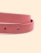 Omkeerbare bubble gum en metallic rode riem I.Code-3 Omkeerbare bubble gum en metallic rode riem I.Code-3