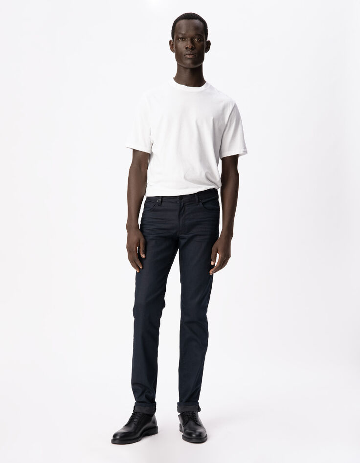 Marineblaue SLIM-Herrenjeans-2