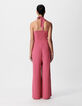 Damen Jumpsuit mit pinker Halfterhose-3