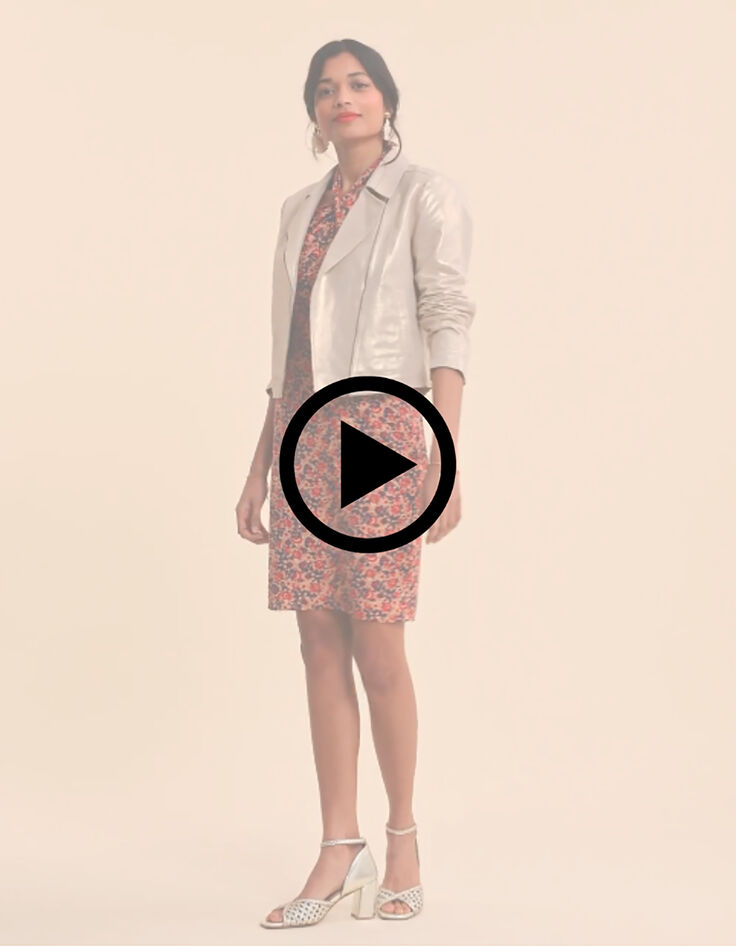 Veste dor&eacute;e esprit motard I.Code-8