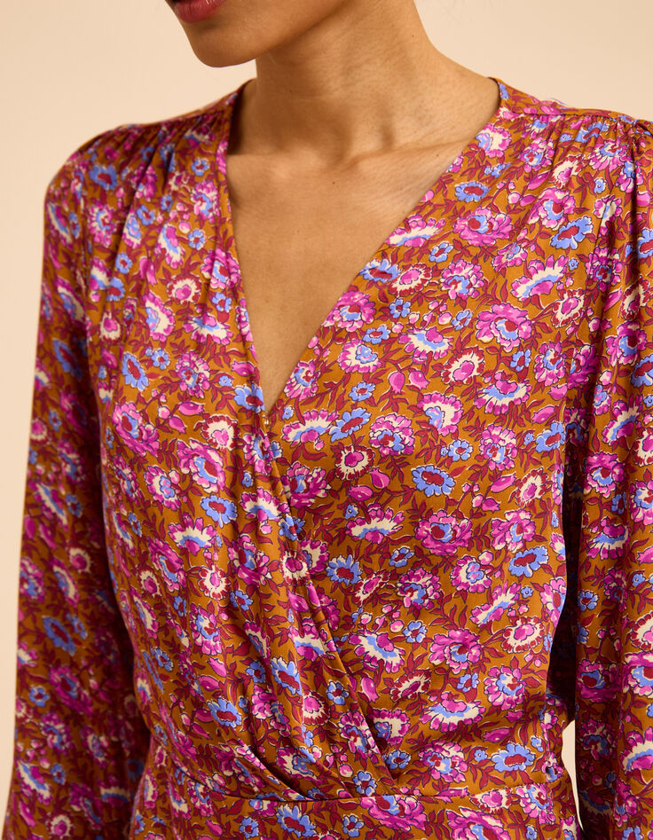 Vestido camel anémonas I.Code-5