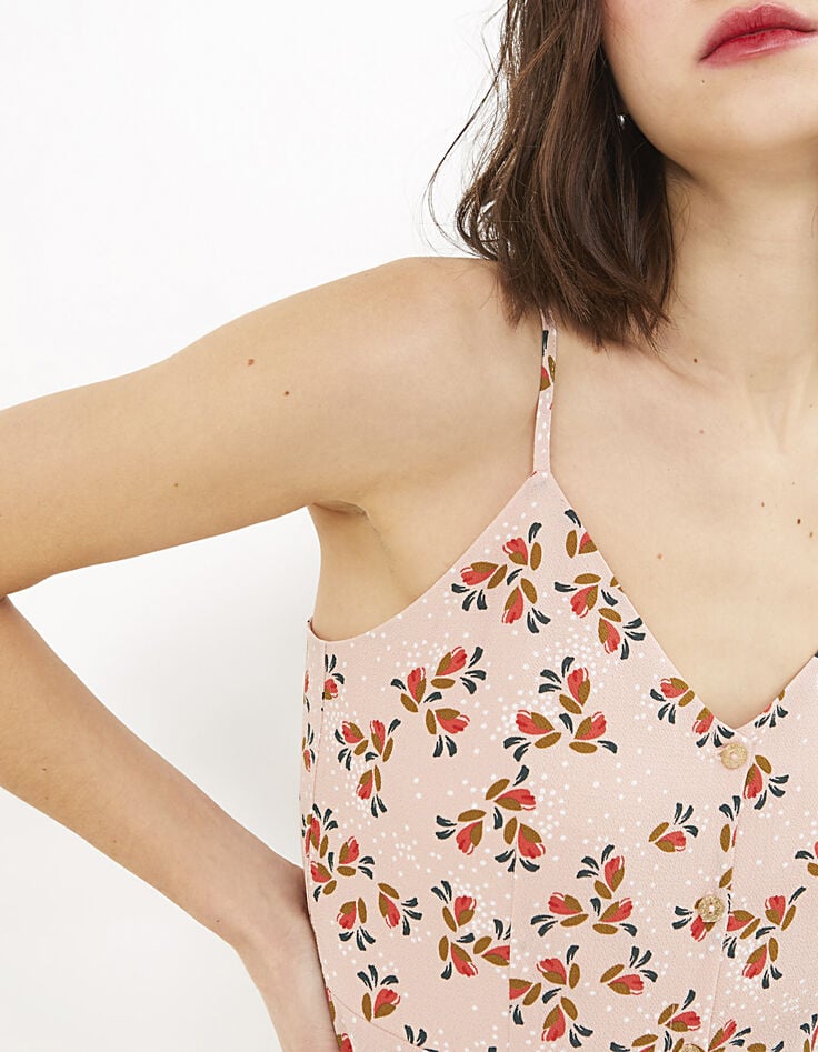 I.Code hibiscus floral and polka dot print long dress-4 I.Code hibiscus floral and polka dot print long dress-4