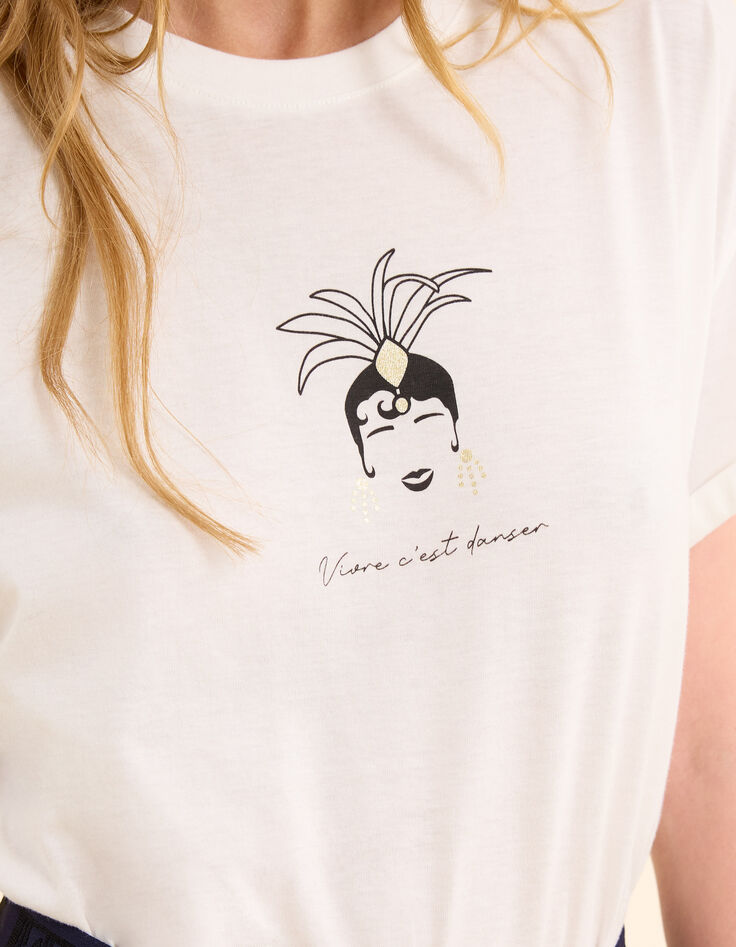 Tee-shirt blanc visuel Joséphine I.Code-6