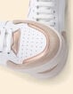 White leather velour and beige trainers I.Code-7