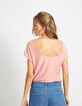 Tee-shirt pastèque en maille à rayures I.Code-4