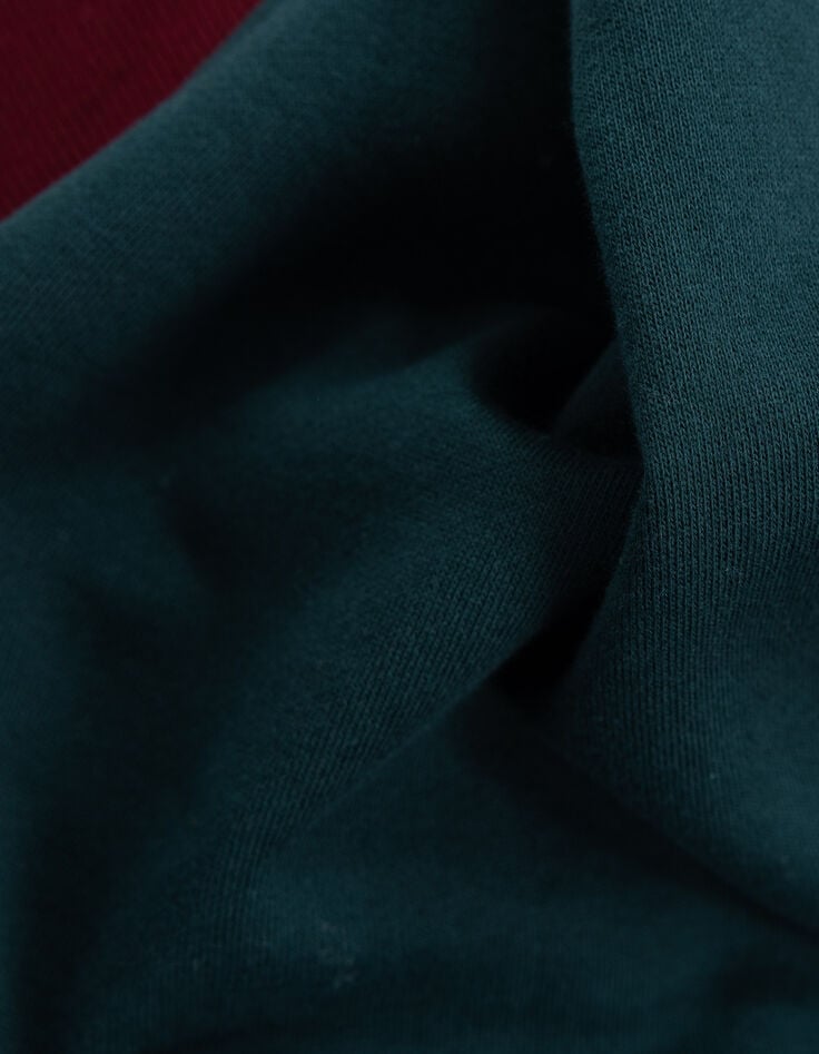 Sudadera camionero verde acanalada burdeos I.Code-9 Sudadera camionero verde acanalada burdeos I.Code-9