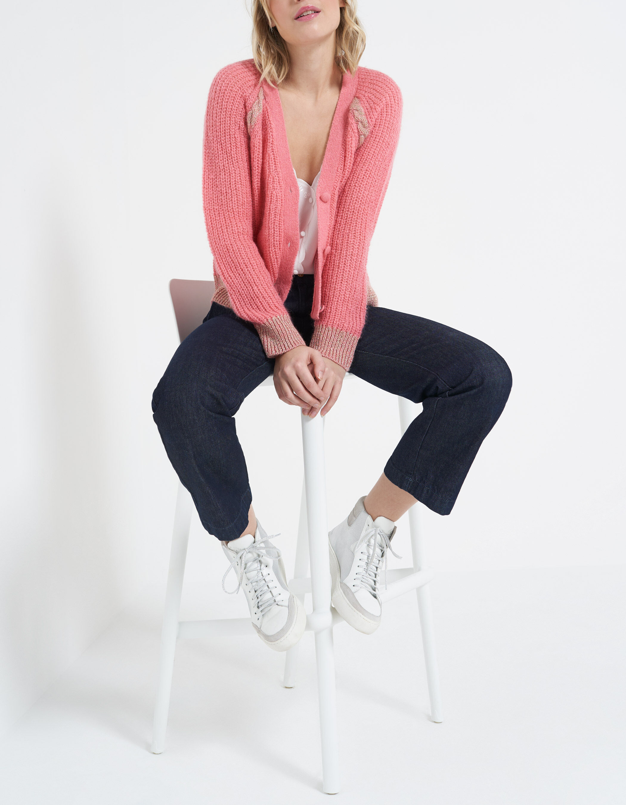 Bubble gum outlet pink cardigan