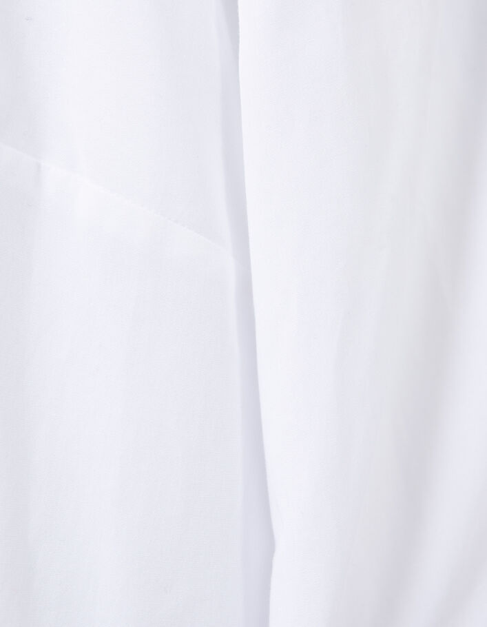Gebroken witte hemdblouse geborduurd monogram I.Code  - I.CODE