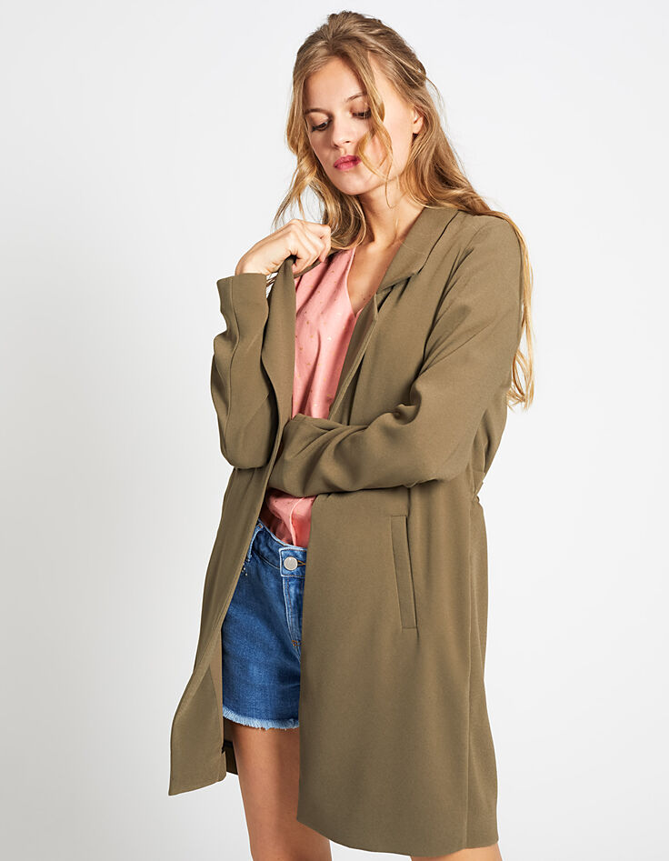Trench kaki fluide I.Code-3